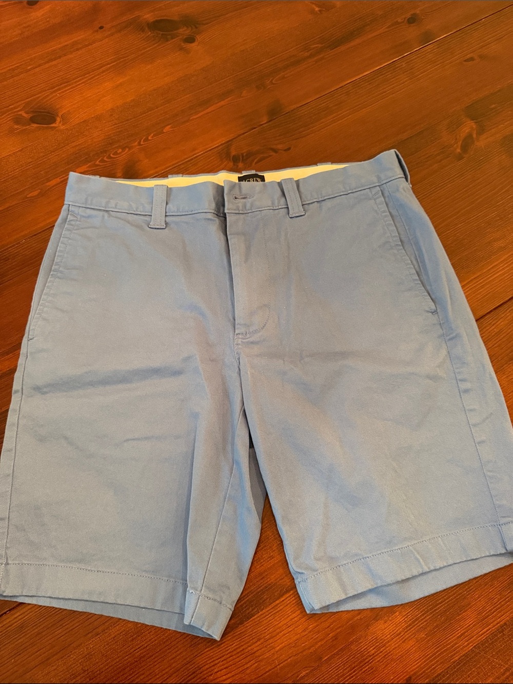 J. Crew Light Blue Flat Front Chino Shorts